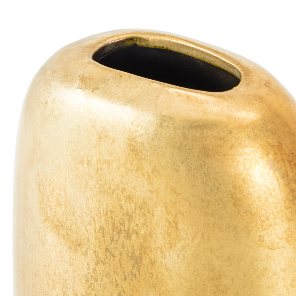 Gold Oblong Vase (A+D)