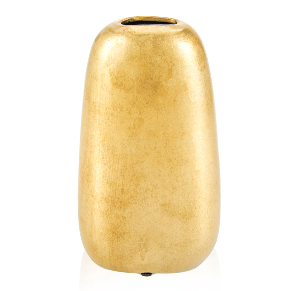Gold Oblong Vase (A+D)