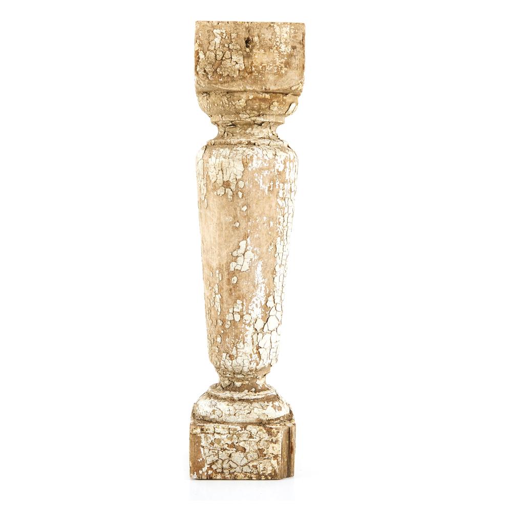 White Aged Wooden Column (A+D)