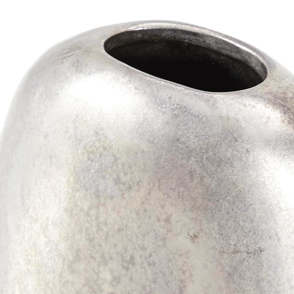 Silver Oblong Vase Small (A+D)