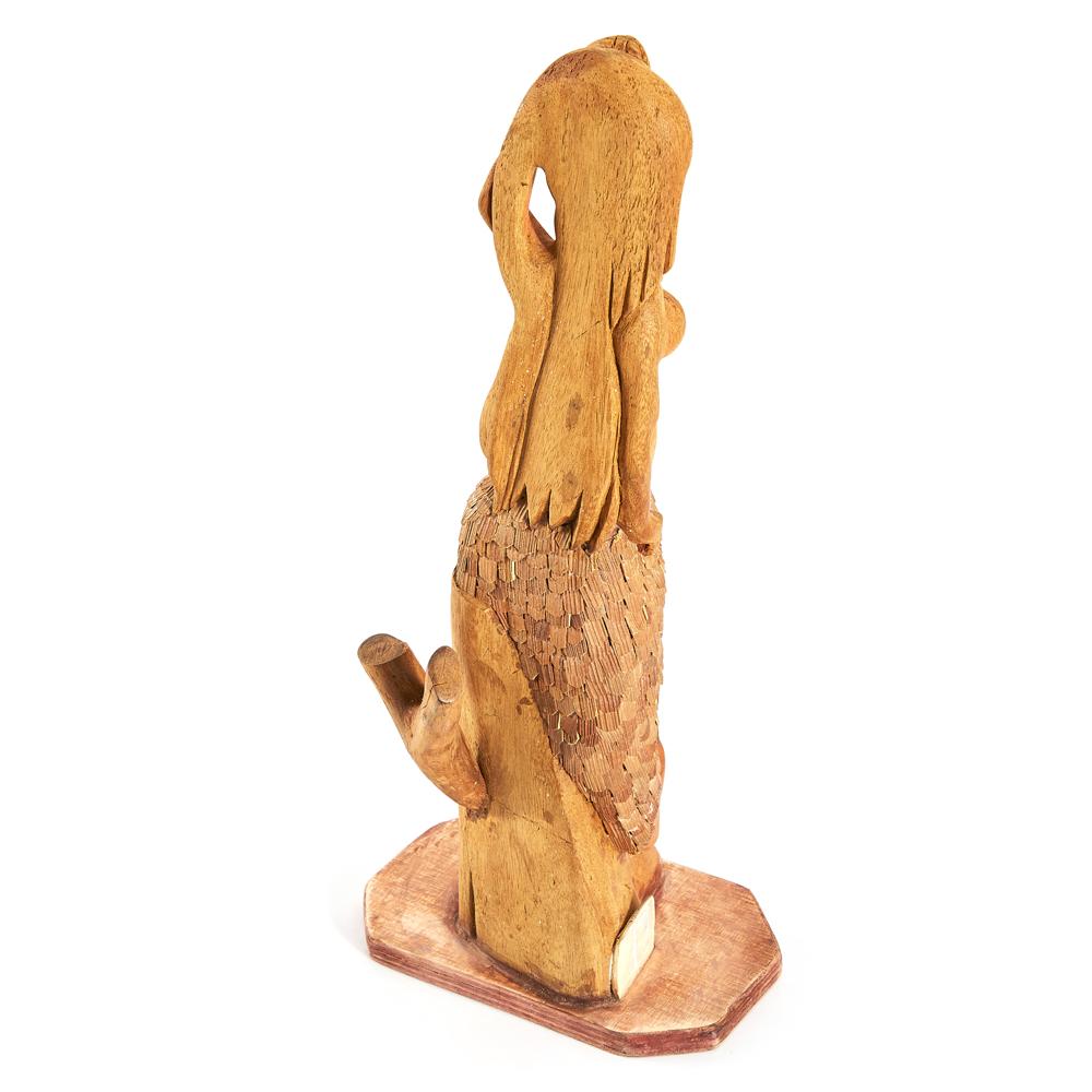 Wood Light Mermaid Figurine (A+D)