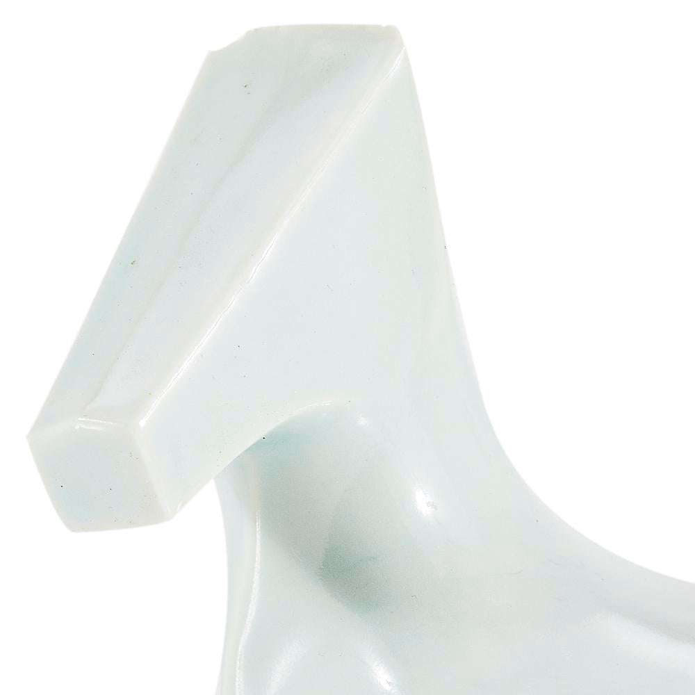 White Ceramic Animal Horse Sculpture (A+D)