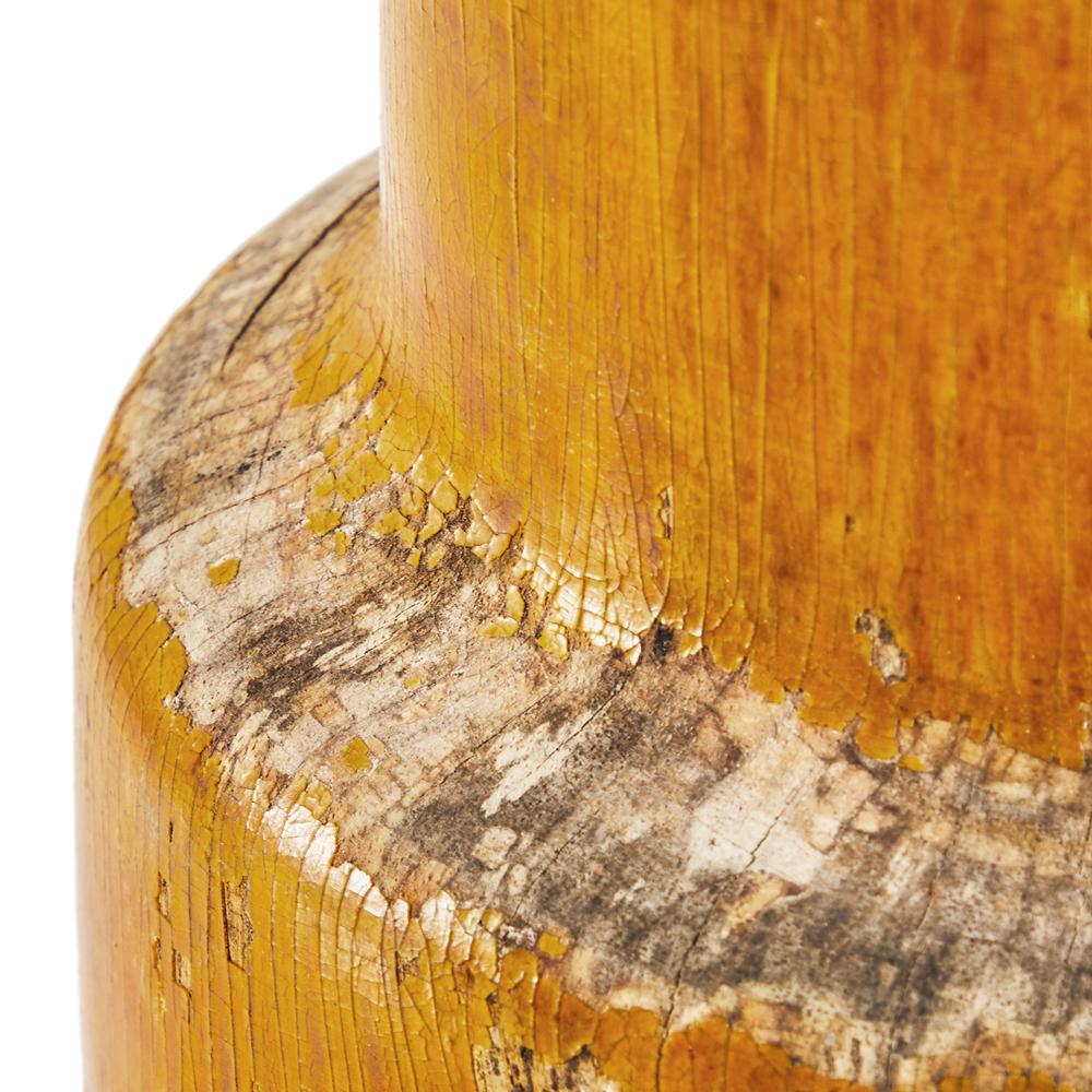 Wood Tribal Chipped Vase (A+D)