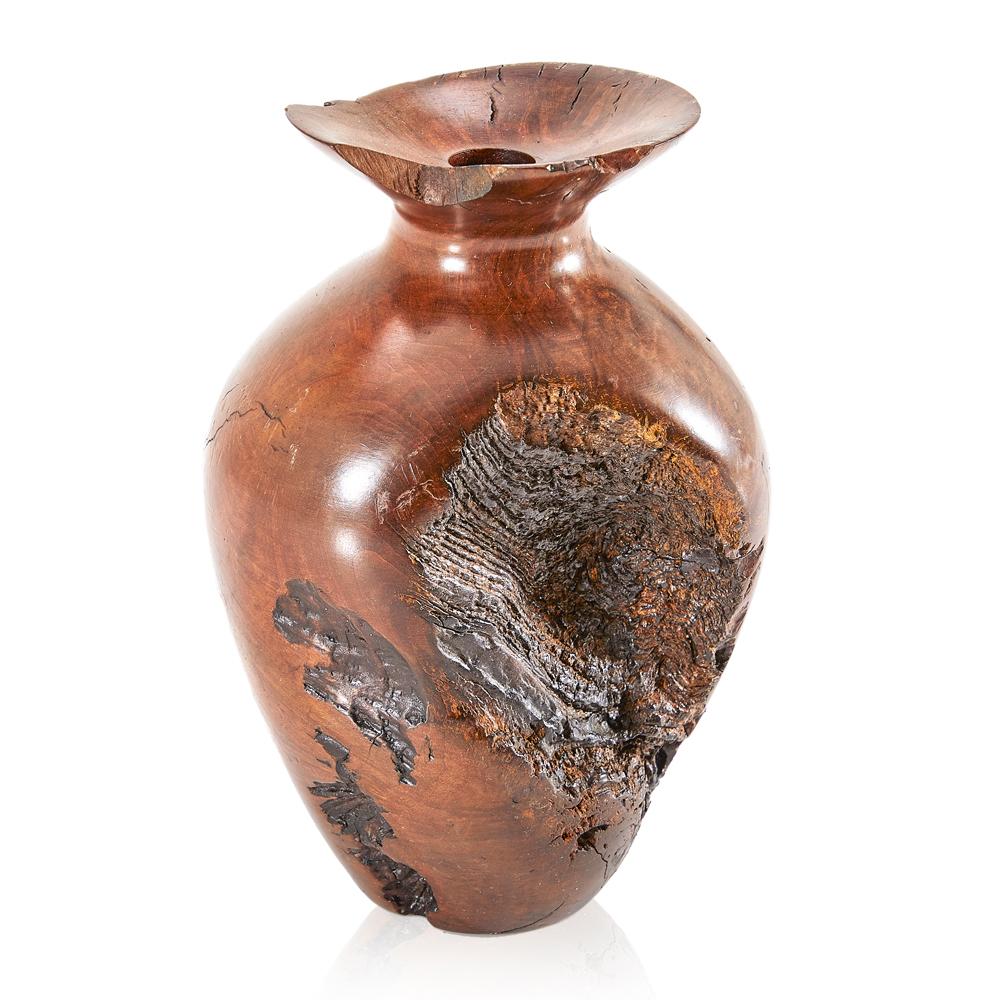 Wood Dark Natural Vase (A+D)