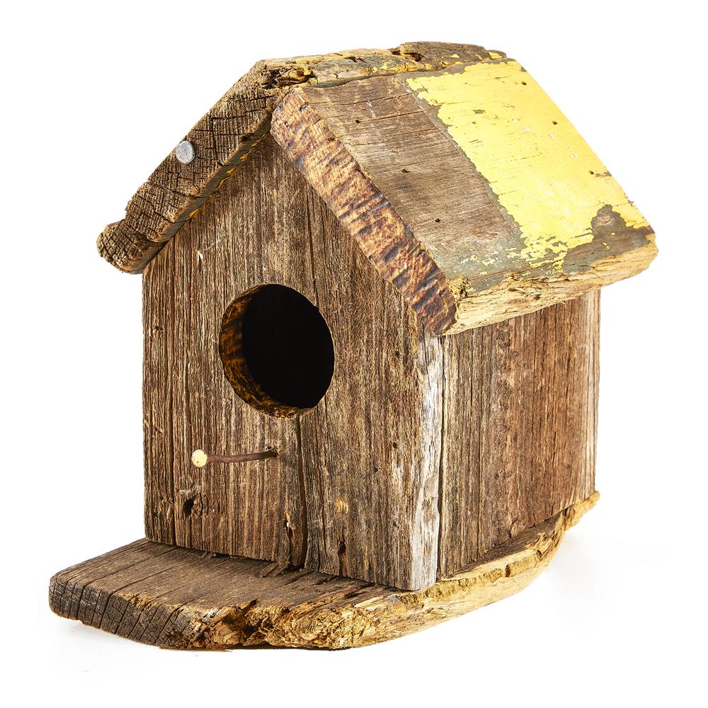 Wood Dark Bird House (A+D)