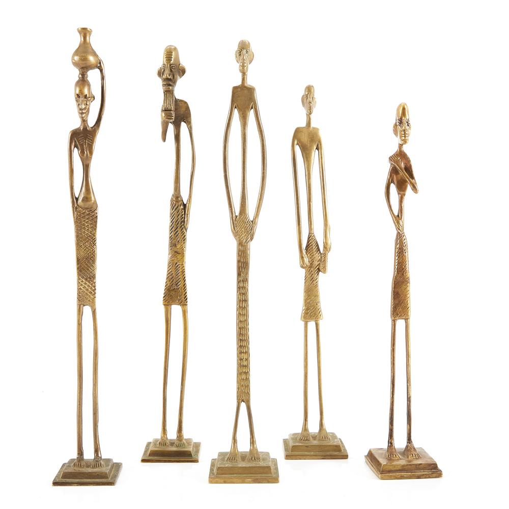 Gold Tribal Statue Set (A+D)