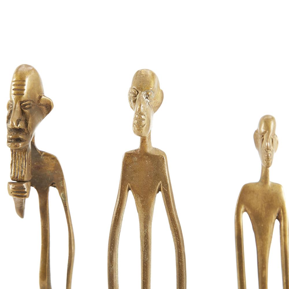 Gold Tribal Statue Set (A+D)