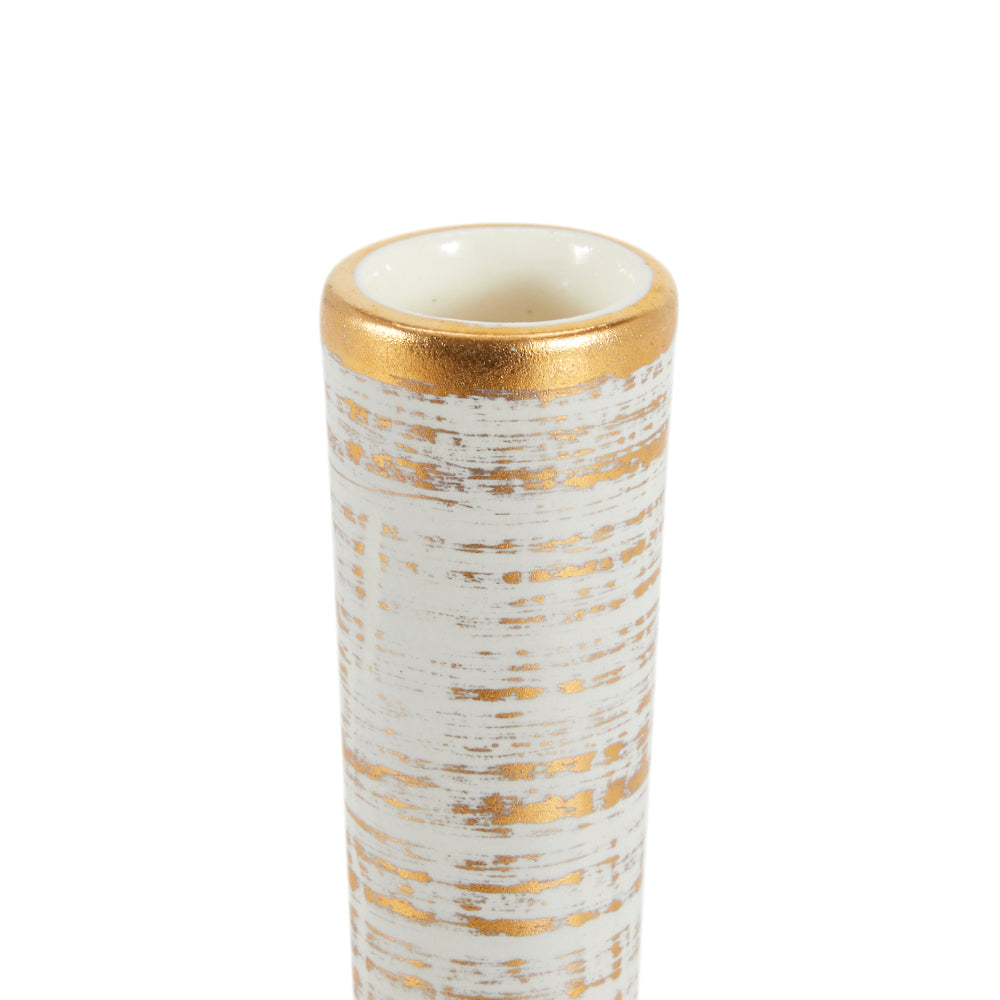White Gold Gourd Vase (A+D)