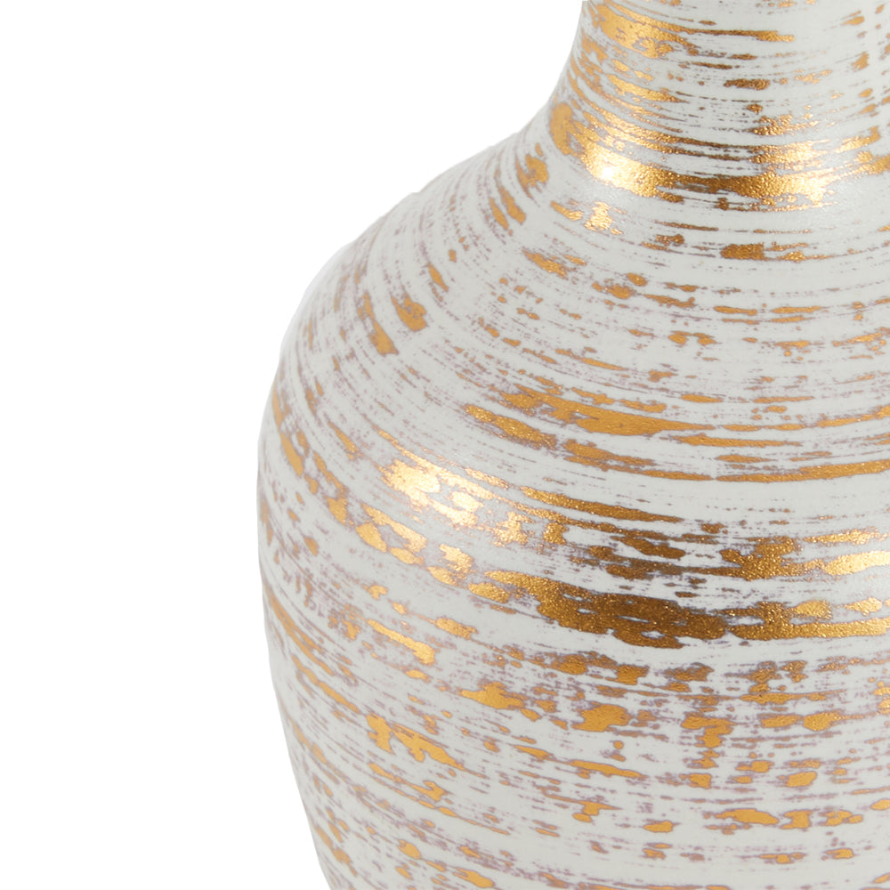 White Gold Gourd Vase (A+D)