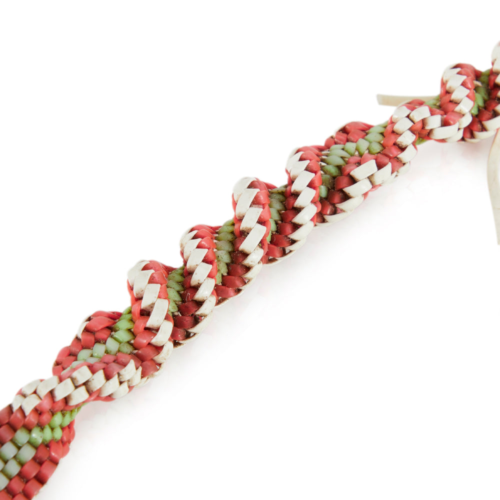 Pink & White Lanyard Keychain (A+D)
