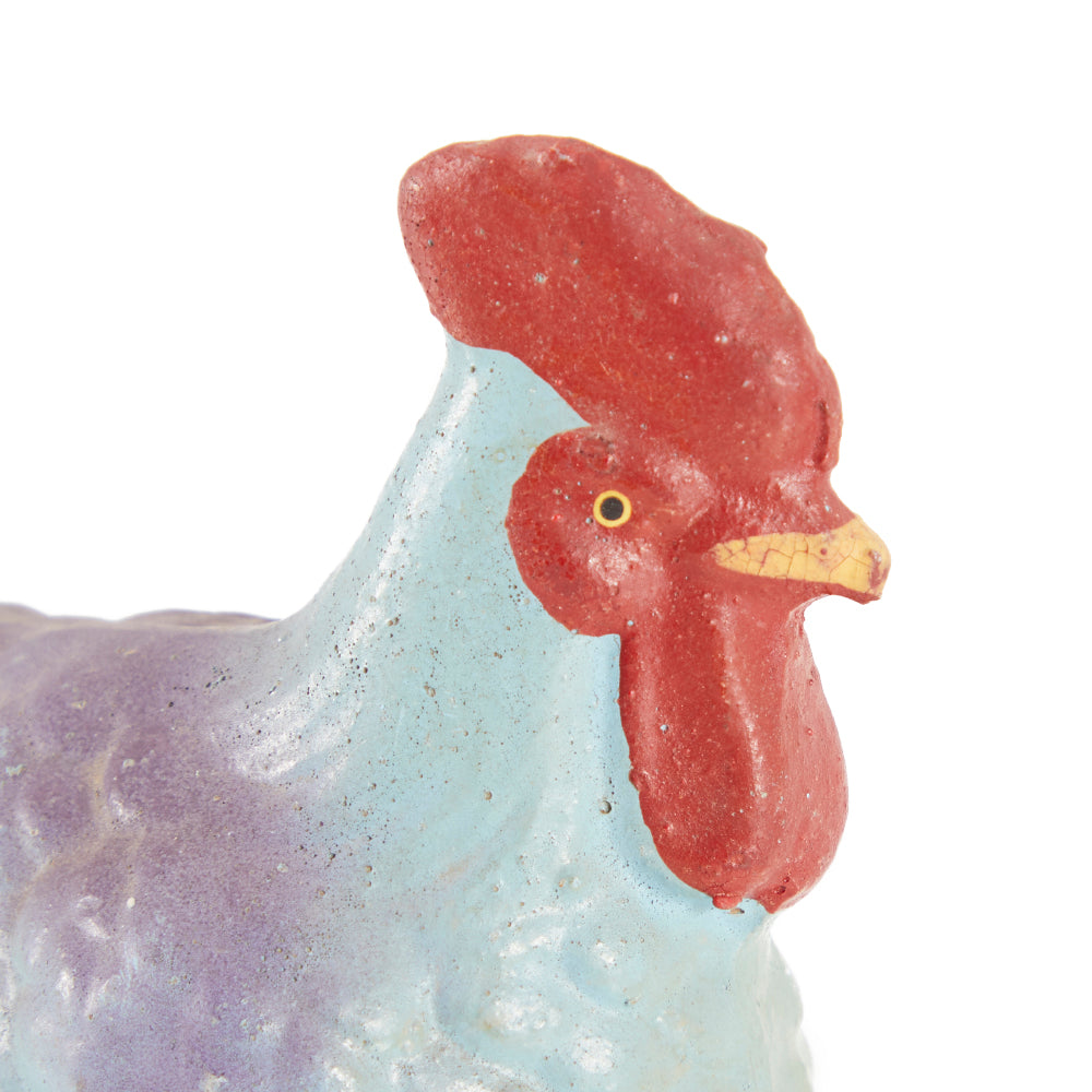 Blue Ceramic Rooster (A+D)