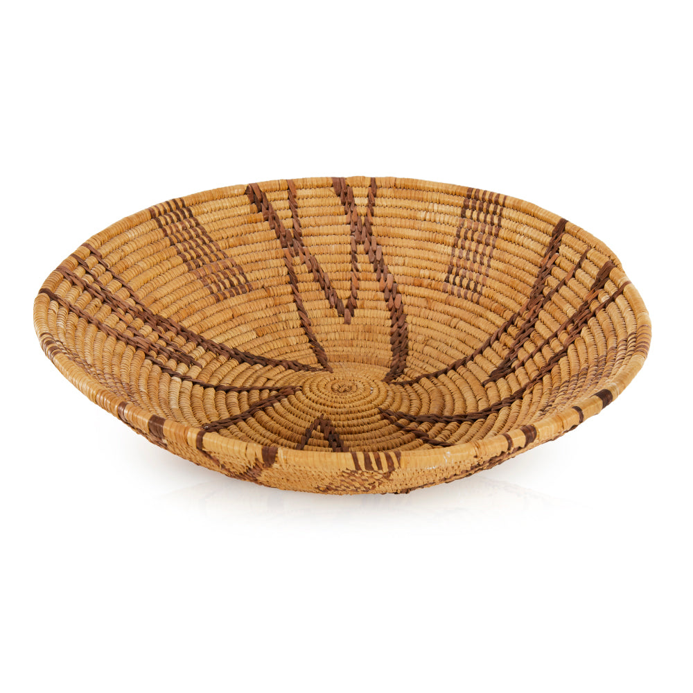 Tan Woven Raffia Bowl (A+D)