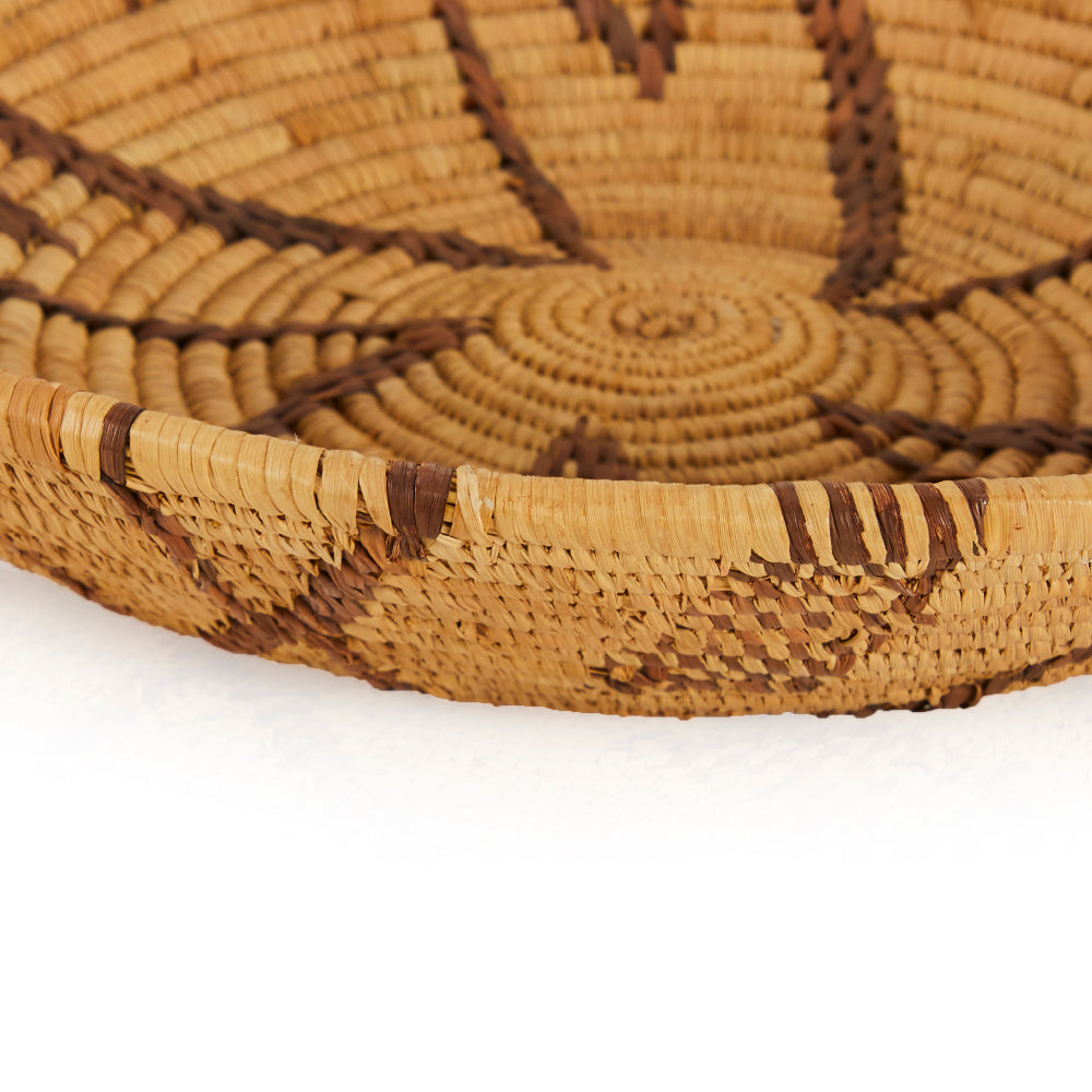 Tan Woven Raffia Bowl (A+D)