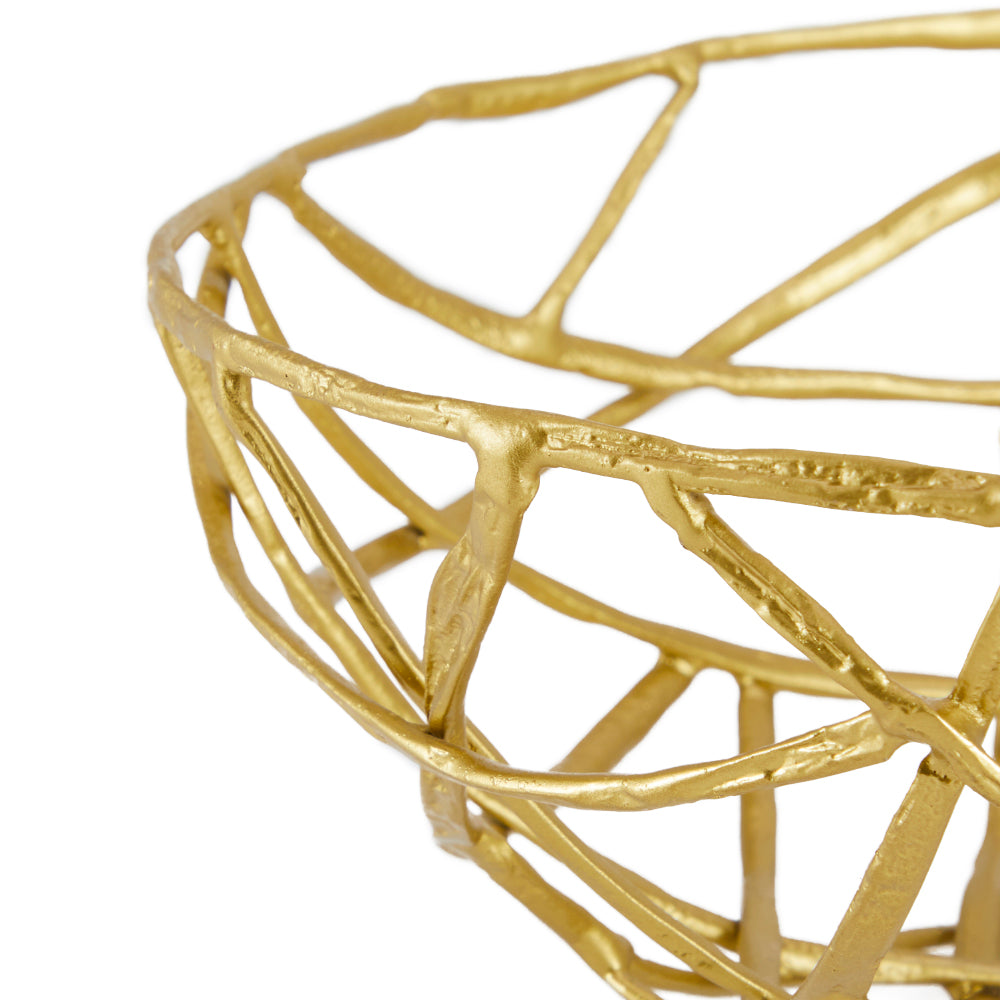Gold Wire Fruit Bowl (A+D)