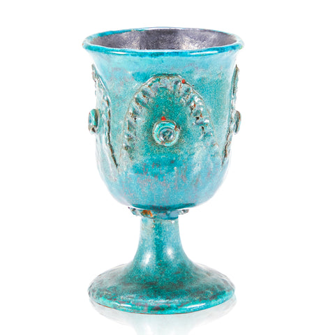 Turquoise Ceramic Chalice (A+D)