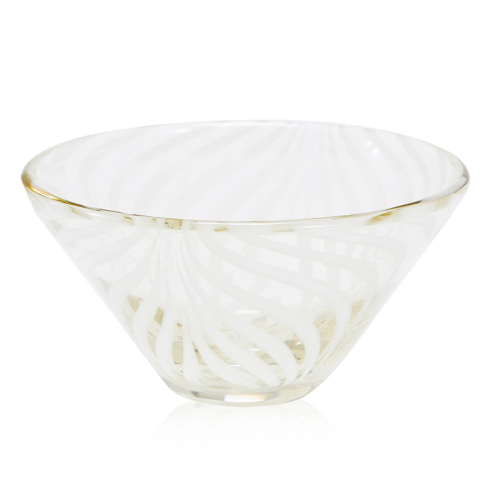 White Glass Bowl (A+D)