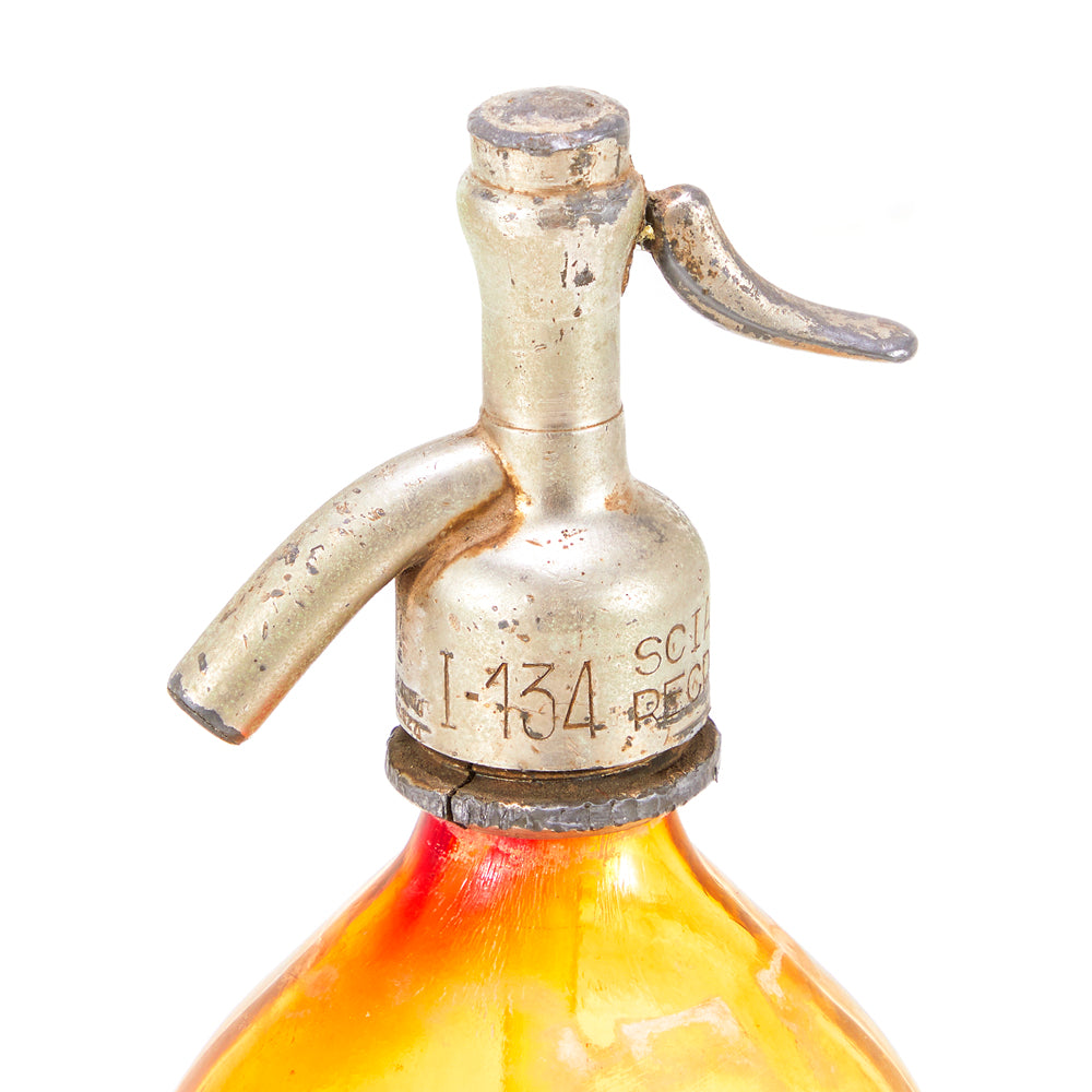 Orange Glass Seltzer Bottle (A+D)