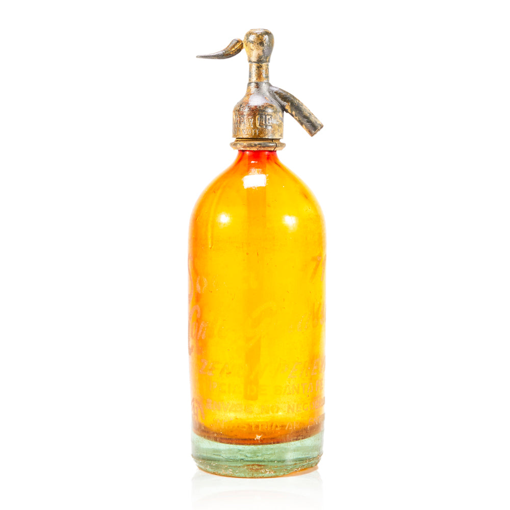 Orange Glass Seltzer Bottle (A+D)
