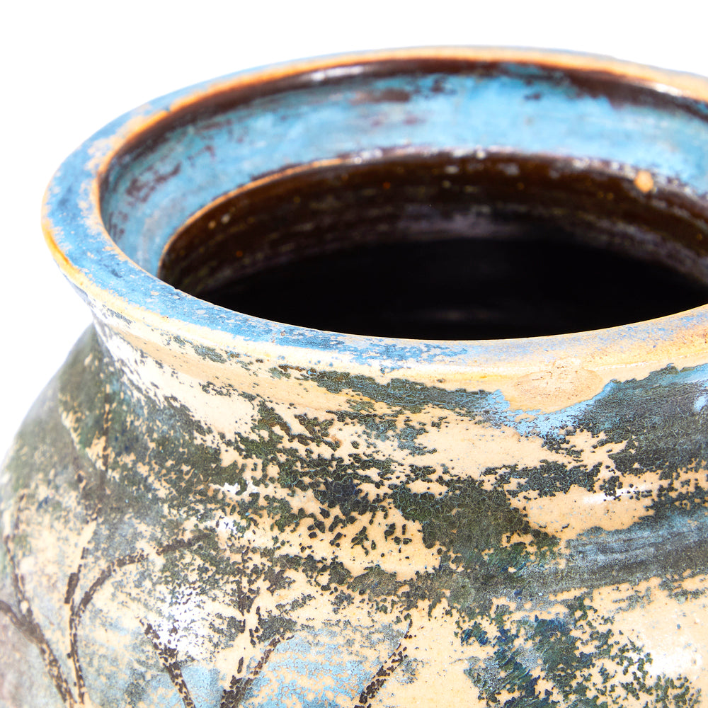 Green Scenic Ceramic Jug (A+D)
