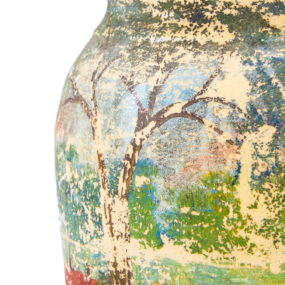 Green Scenic Ceramic Jug (A+D)