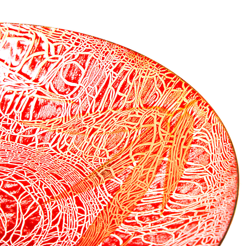 Red Ceramic Plate (A+D)