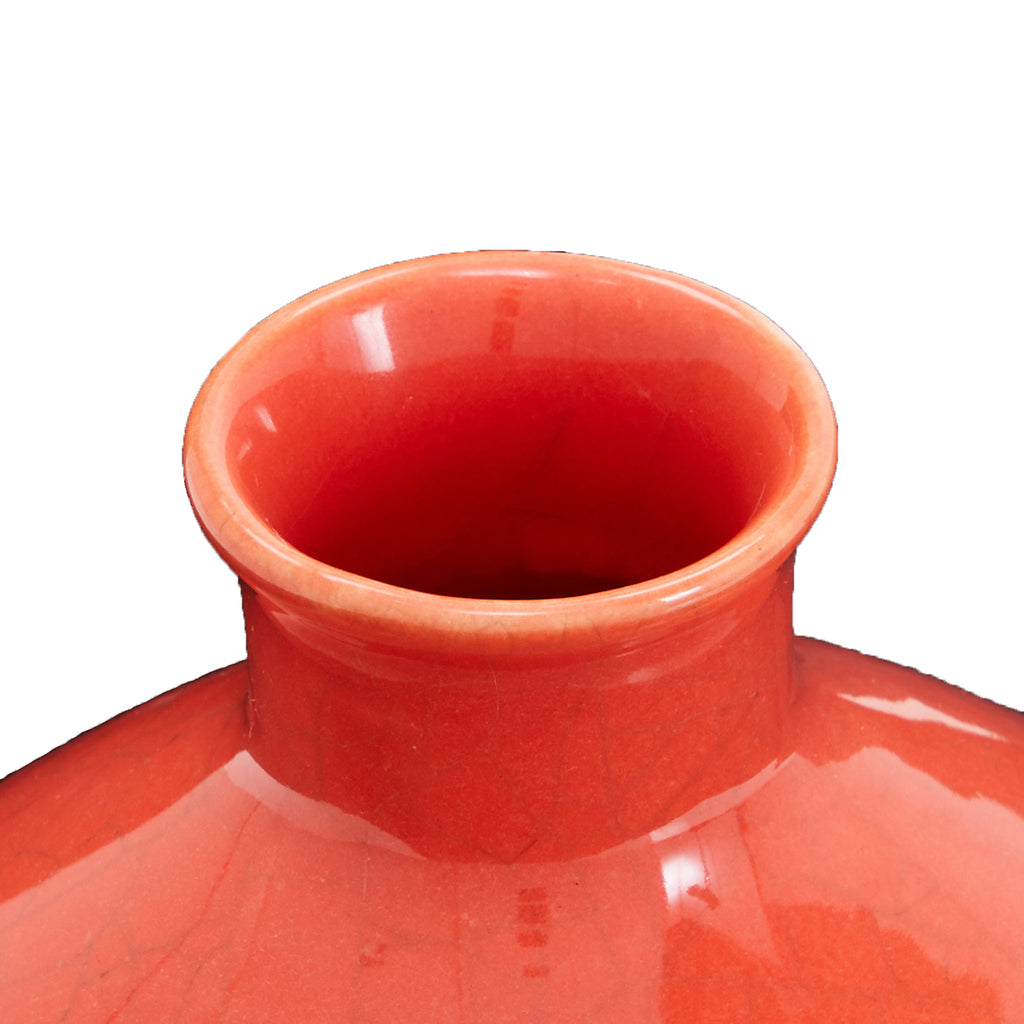 Red Cracked Glaze Vase (A+D)