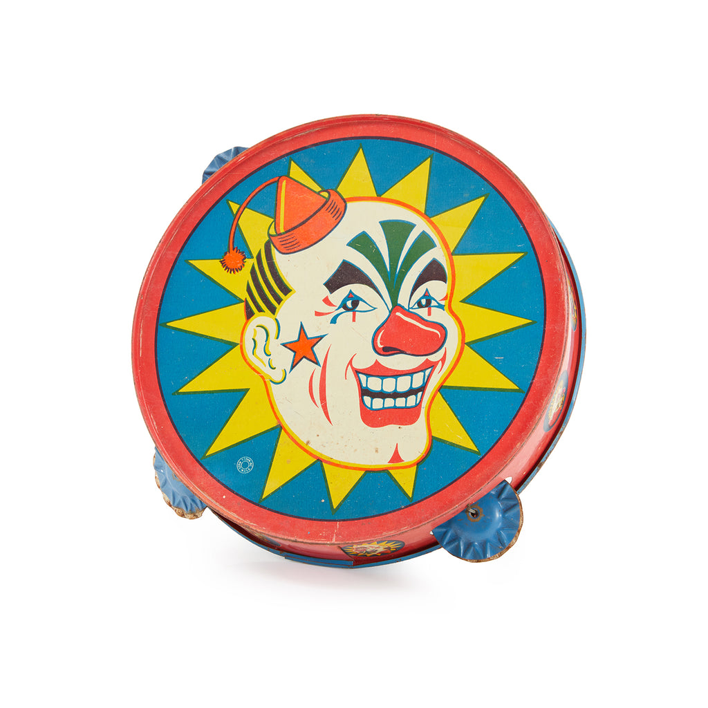 Multi-Color Clown Tambourine (A+D)