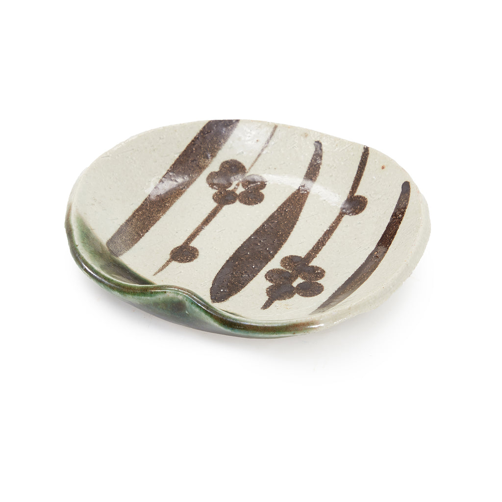 Off-White Ceramic Plate (A+D)