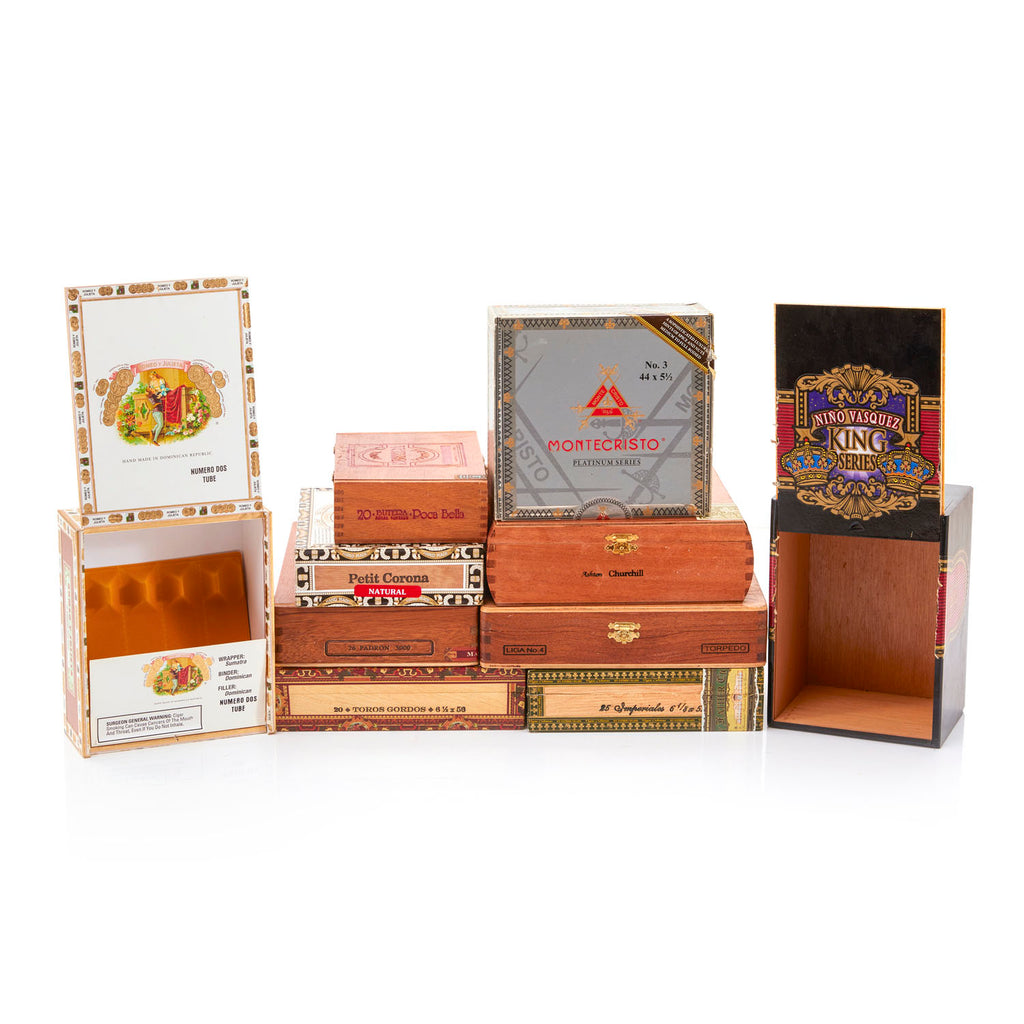 Wood 'Butera' Cigar Box (A+D)
