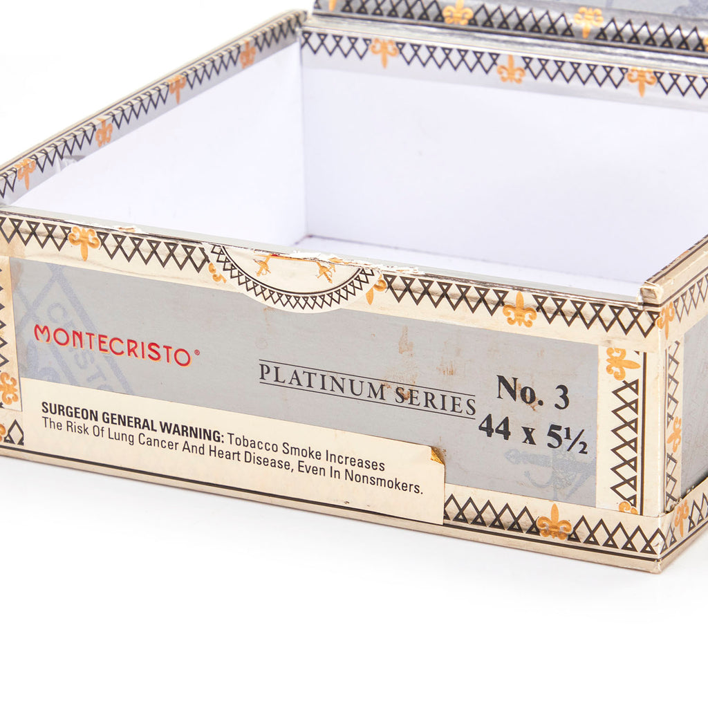 Grey 'Montecristo' Cigar Box (A+D)
