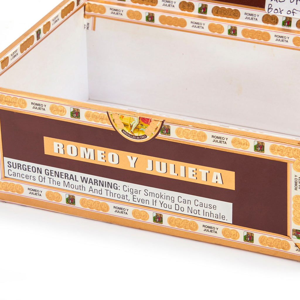 Brown 'Romeo Y Julieta' Robusto Cigar Box (A+D)