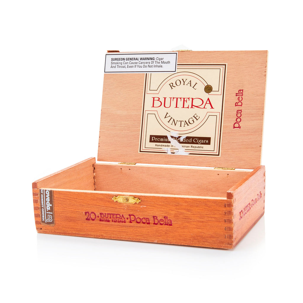 Wood 'Butera' Cigar Box (A+D)