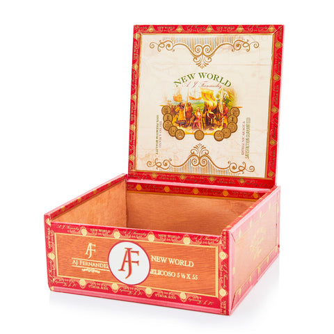 Red 'AJF' Cigar Box (A+D)
