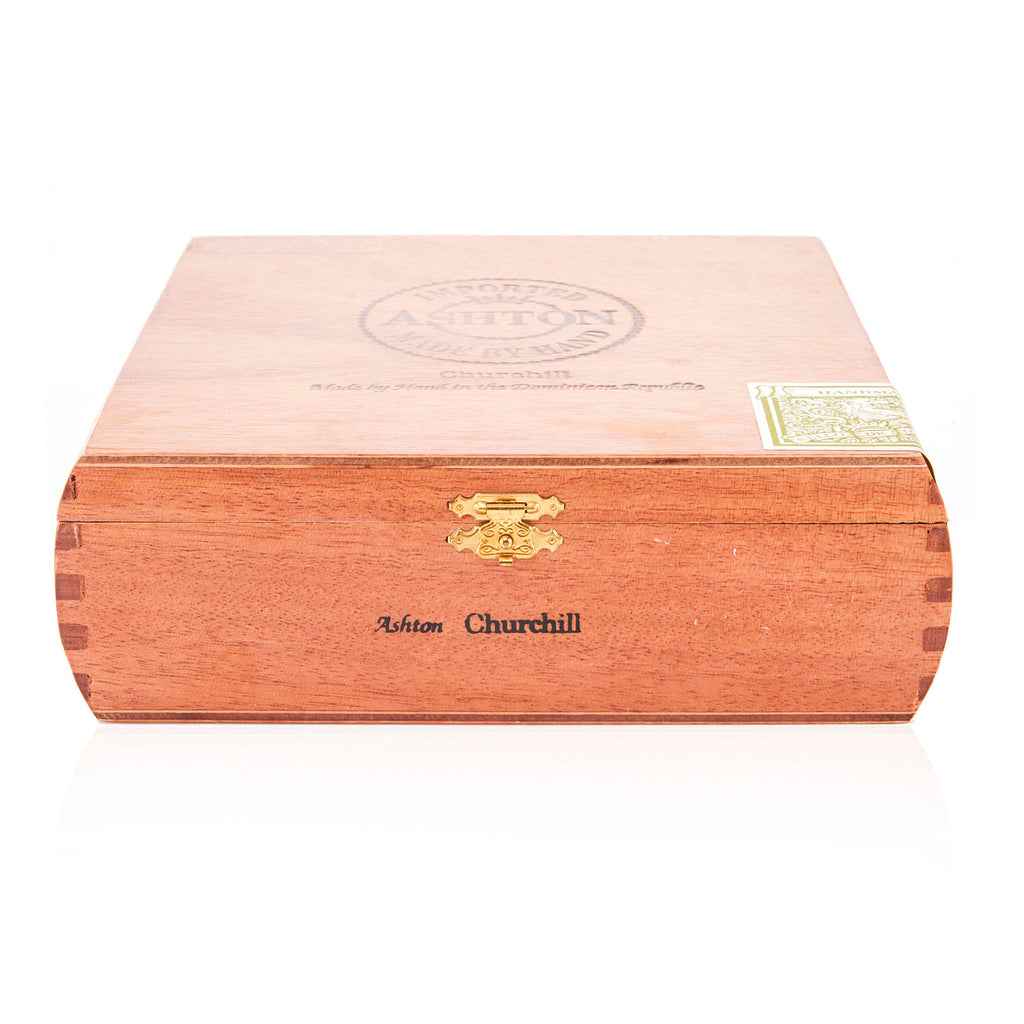 Wood 'Ashton' Churchill Cigar Box (A+D)