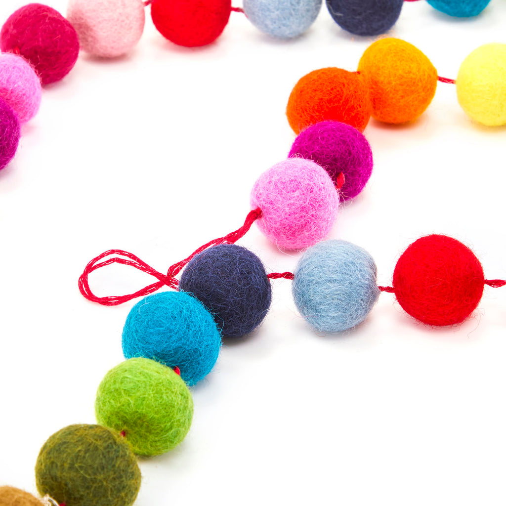 Multi Felt Ball Garlands (A+D)