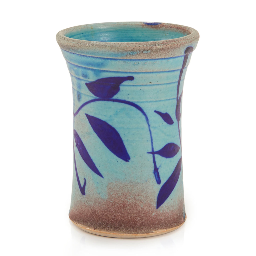 Brown & Blue Ceramic Jar (A+D)