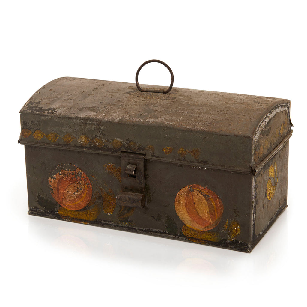 Green Dark Rustic Tin Lunchbox (A+D)