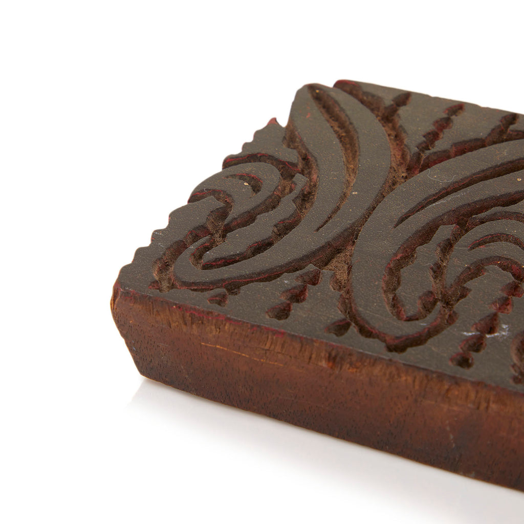 Brown Piece of Engraved Wood (A+D)
