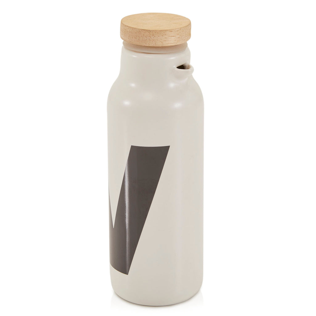 White Ceramic "V" Carafe (A+D)