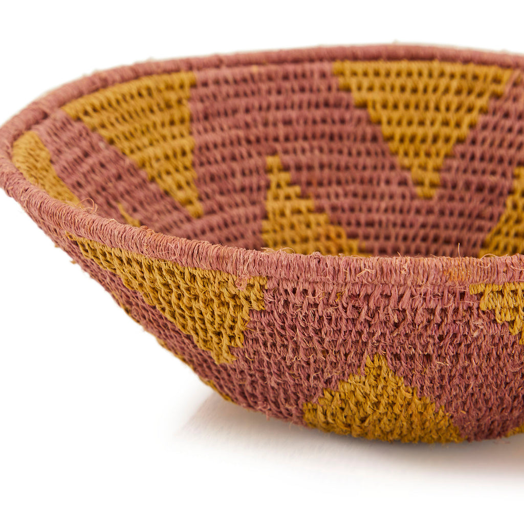 Red Yellow Woven Basket (A+D)