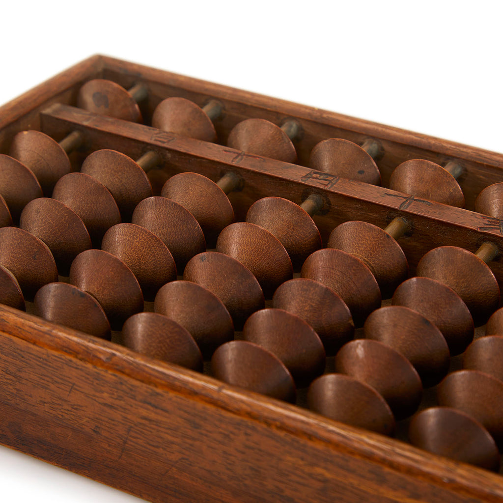 Brown Antique Chinese Abacus (A+D)
