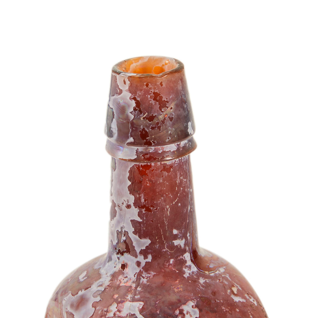 Red Oxidized Glass Bottle (A+D)