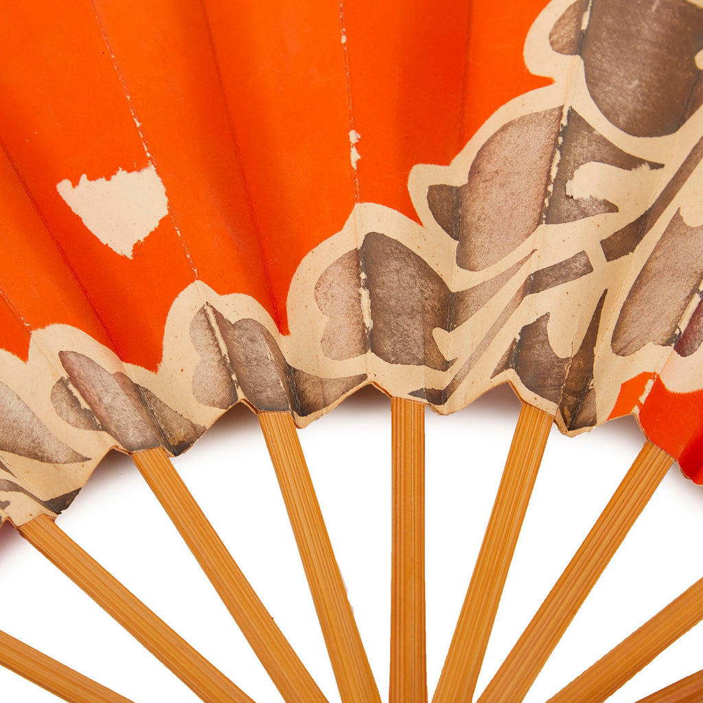 Orange Hand Fan (A+D)