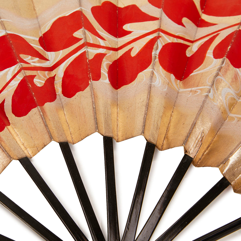 Gold Folding Hand Fan (A+D)