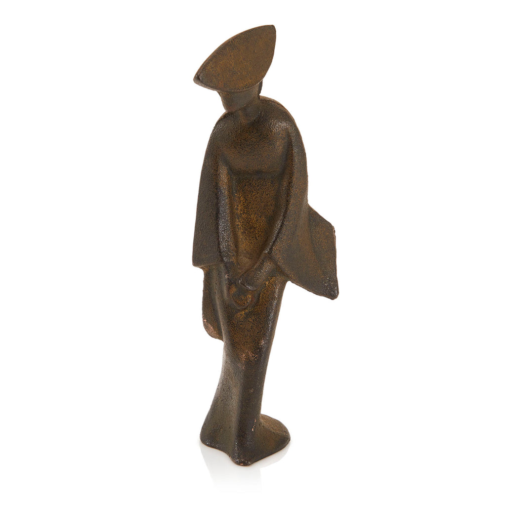 Metal Elegant Woman Statuette (A+D)