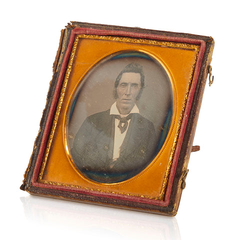 0045 (A+D) Gold Framed Photo of Older Gentleman