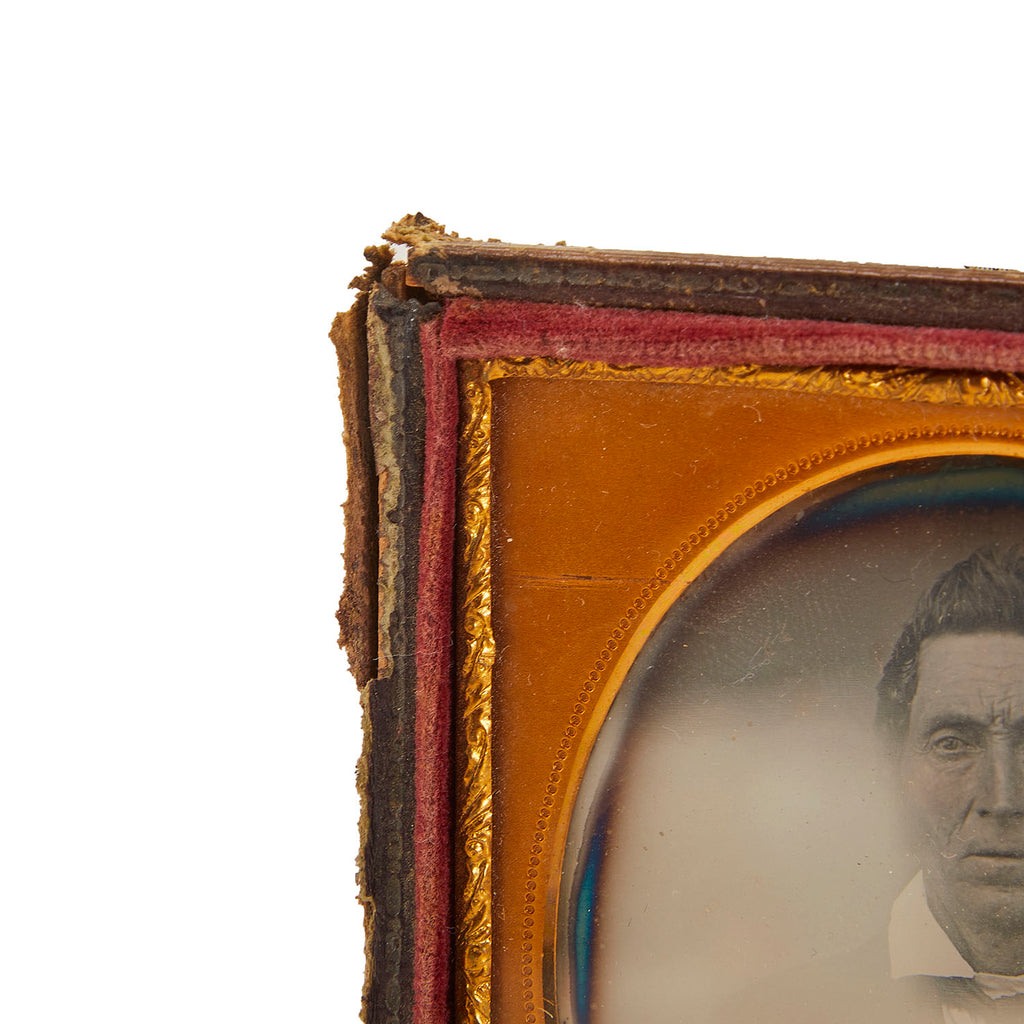 0045 (A+D) Gold Framed Photo of Older Gentleman