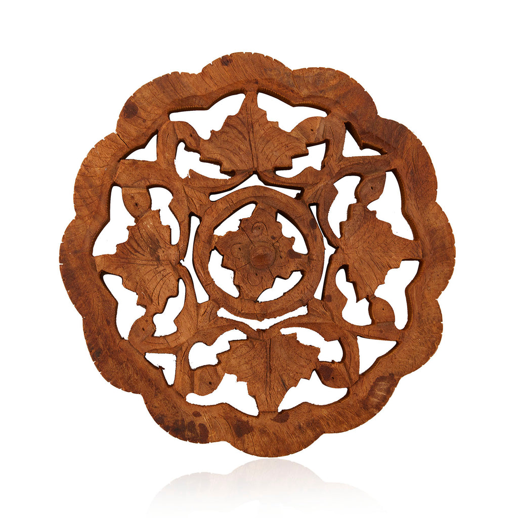 Carved Wood Cutout Plaque