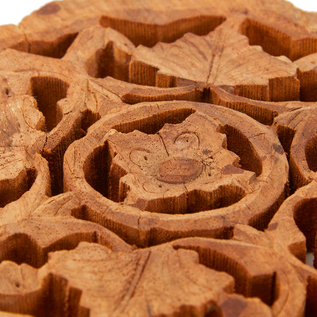 Carved Wood Cutout Plaque
