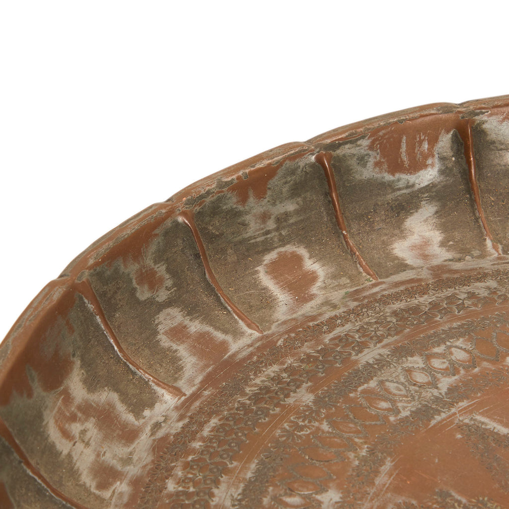 Metal Rustic Circular Tray (A+D)